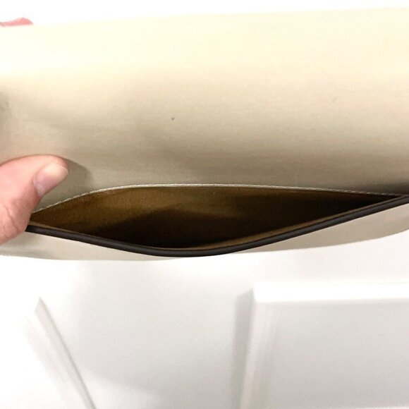 COACH Glovetanned Leather Beat Saddle Bag B4/Ivory One Size - Picture 11 of 15